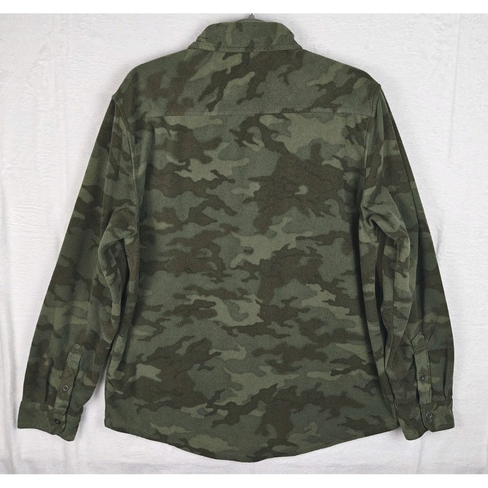 George Men's L 42-44 Camouflage Camo Button Up Shirt Long Sleeve 2 Pocket - Picture 5 of 9